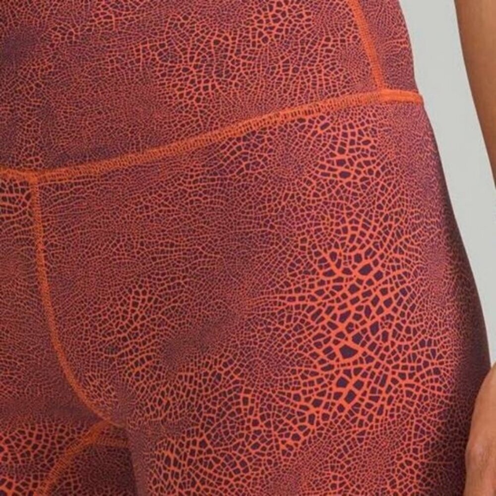Lululemon Wunder Train High-Rise Crop 23" In Crackle Glaze Vintage Size 6 - Picture 3 of 8
